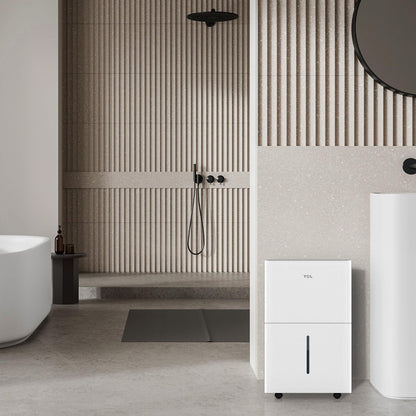 TCL 4500 Sq. Ft. 50-Pint Smart Dehumidifier, Energy Star 2024, Ideal for Whole House, Including Basements, Bedrooms, Bathrooms, Attics & Garages, Compatible with Alexa/Google Assistant