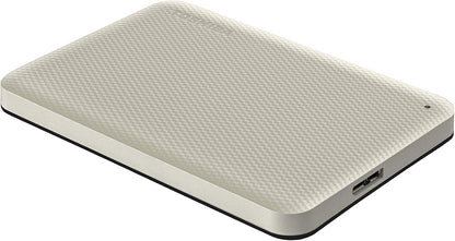 Toshiba Canvio Advance 1TB Portable External Hard Drive USB 3.0, White - HDTCA10XW3AA