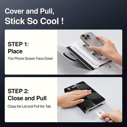 SMARTDEVIL 3 Pack Screen Protector for iPhone 13 Pro Max/14 Plus, Bubble-and-Dust-Free Box, HD Tempered Glass, Military Grade Shatterproof & Ultra Durable, Easy Installation