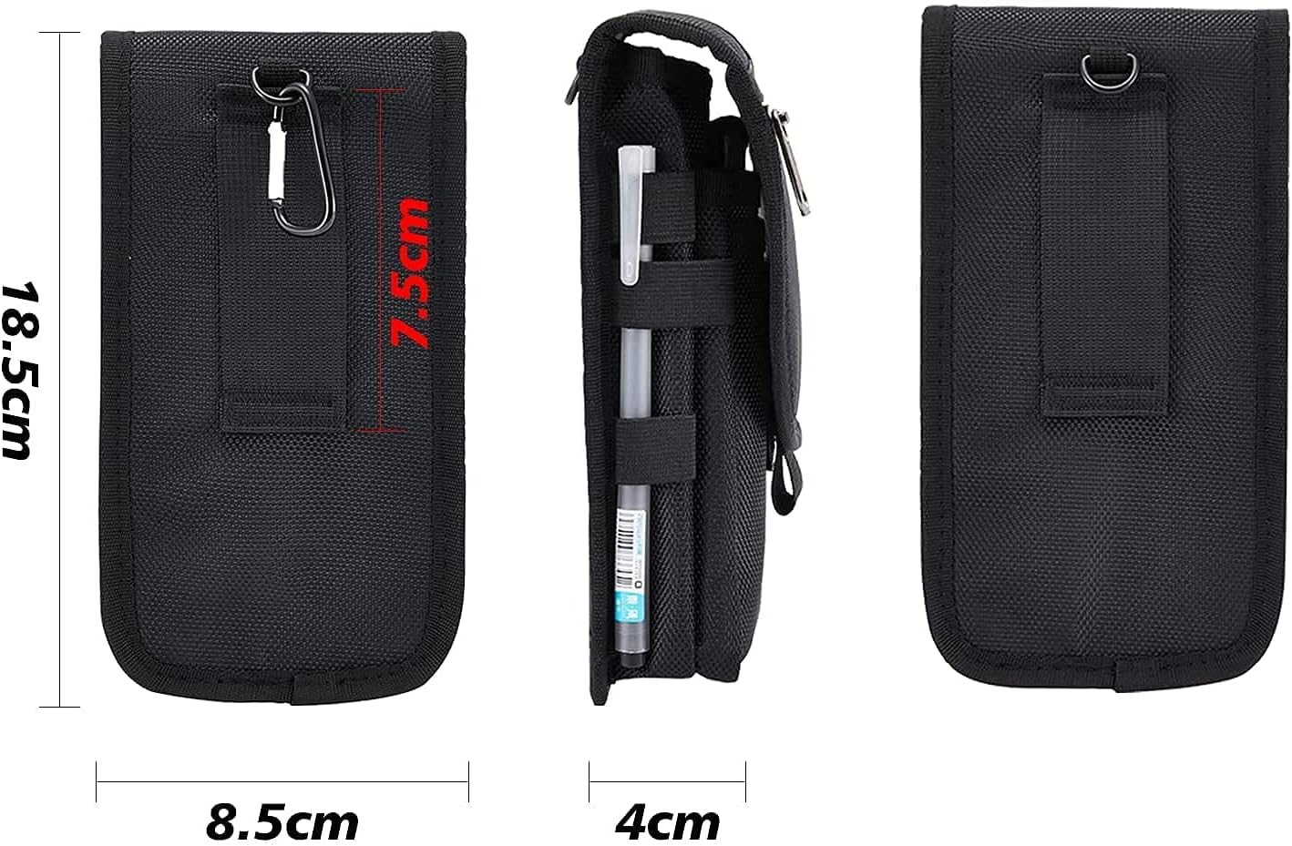 2 Packs Large Smartphone Pouch, Phone Pouch, Cell Phone Holster, Multi-Purpose Tool Holder, Tactical Carrying Case Belt Loop Pouch Men’s Waist Pocket for Hiking, Camping,Rescue Essential