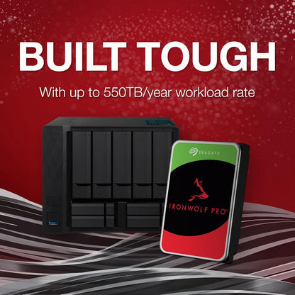 Seagate IronWolf Pro 28TB Enterprise NAS Internal HDD Hard Drive – CMR 3.5 Inch SATA 6Gb/s 7200 RPM 512MB Cache for RAID Network Attached Storage, Rescue Services (ST28000NT000)