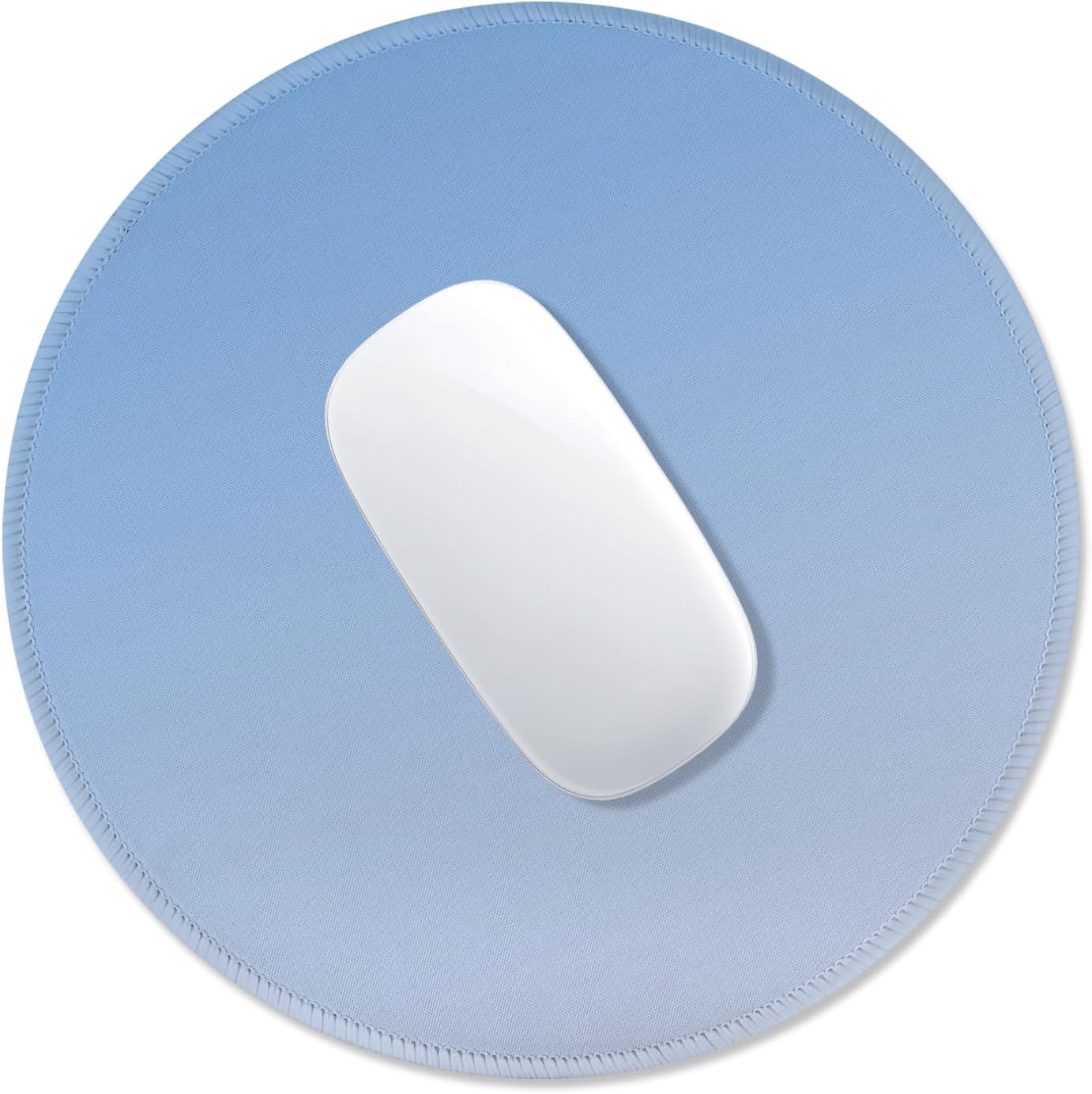 ITNRSIIET Mouse Pad Non-Slip Rubber Base Smooth Surface Stitched Edges Waterproof Durable Compatible with All Mice for Office & Gaming, Desk Accessory, Diameter 8.7 inch, Azure Gradient