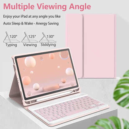 Keyboard Case for iPad Air 11-inch M3/M2/Air 5th/ 4th Generation- Detachable Bluetooth Keyboard Case with Pencil Holder - Flip Stand Cover for iPad Air 11"(2025&2024) /Air 5 2022/Air 4 2020/Pro 11 1st