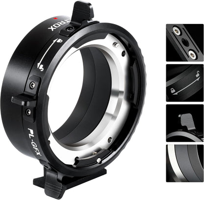 VILTROX PL-GFX Lens Adapter, Lens Converter Ring Camera Lens Mount Adapter Ring Compatible with PL Lens to Fuji G Mount GFX Cameras Fuji GFX100S,GFX100,GFX50R,GFX50S,GFX50S II/PL-GFX Pro
