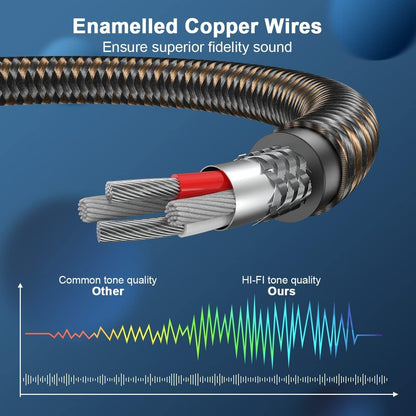 EMK RCA Splitter 1 Male to 2RCA Female Copper Shell Gold-Plated Y Adapter RCA Male to 2RCA Female Cable RCA Y Splitter Connectors Extension Cord 1ft/0.3m