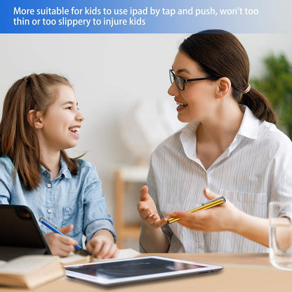 Outus 100 Pieces Stylus Pen Slim Touch Screen Stylus Universal Capacitive Digital Pen Compatible with iPad, iPhone, Samsung, Tablet, Most Devices with Capacitive Touch Screen, 10 Colors