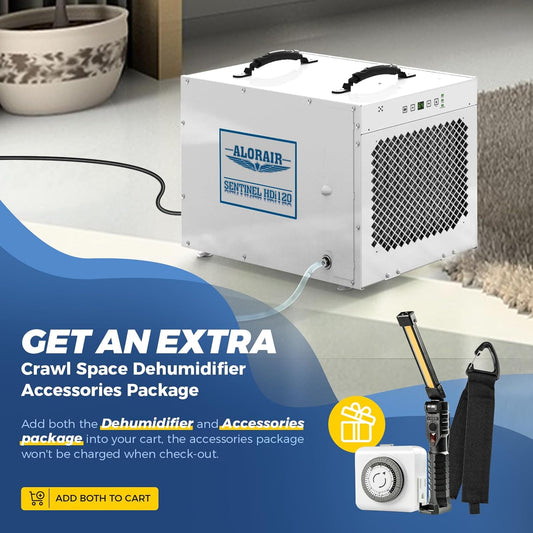 ALORAIR Sentinel HDi120 Commercial Dehumidifier with Pump, 235 Pints Whole Homes Dehumidifier for Crawl Spaces, Basements, up to 3,300 sq. ft. cETL