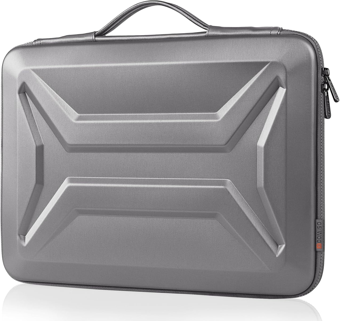 DOMISO 15.6 Inch Laptop Case Rugged Sleeve Waterproof Hard Shell Protective Cover Fits Most 15.6" Laptops/Macbook Pro/Lenovo IdeaPad/HP ENVY/Dell XPS (Silver)