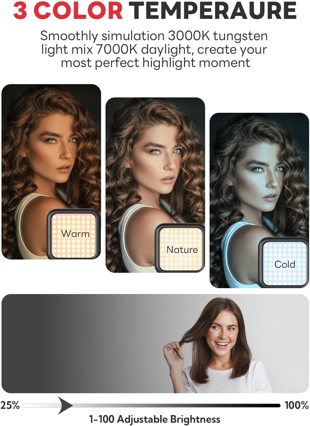 Smartphone Video Vlogging Kit Metal Microphone Light Tiktok YouTube Podcast Equipment for iPhone 15/14/13 Mini/Pro/Max, Android Smartphone (V-Master)