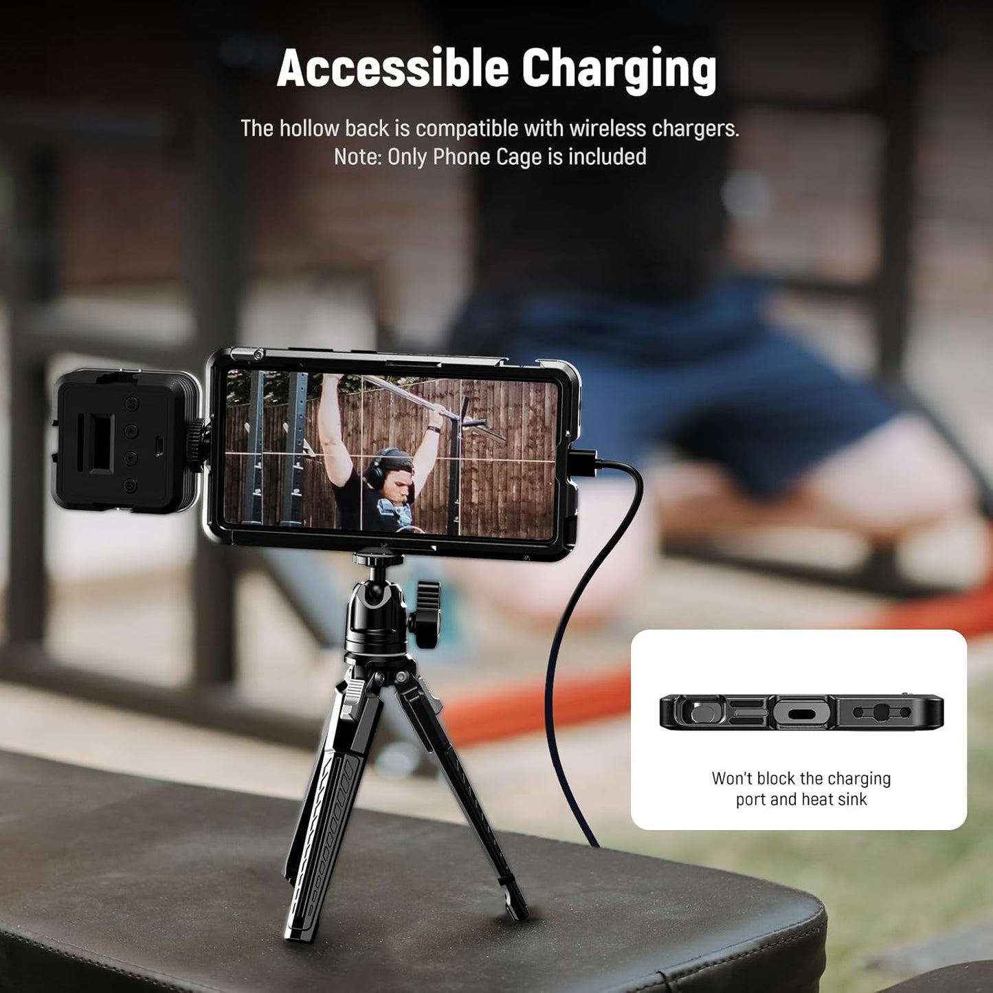 NEEWER S25 Ultra Phone Cage, Mobile Video Rig Phone Stabilizer with 67mm Filter Adapter, 17mm Lens Backplate, T Mount Lens Adapter, Compatible with Samsung Galaxy Moment T Series Lenses, PA082