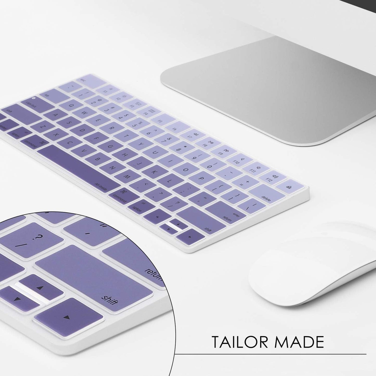Allinside Ombre Deep Purple Cover for Apple Magic Keyboard (MLA22LL/A) with US Layout