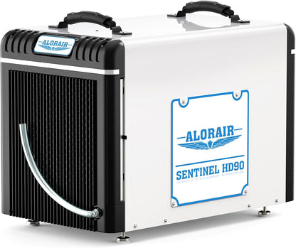 ALORAIR Basement/Crawl Space Dehumidifiers 198 Pint (Saturation), 90 PPD (AHAM), Auto Defrosting System, Commercial Dehumidifier