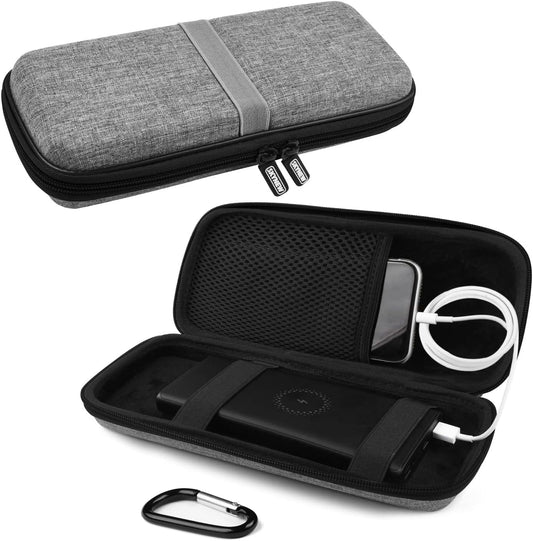 Powerbank Hard Drive Case Compatible with Anker Power Core 26800mAh/ PowerCore +26800mAh, RAV Power 26800/20100/20000mAh, ROMOSS 30000mAh, Miady 10000/15000mAh (Medium-Light Grey)