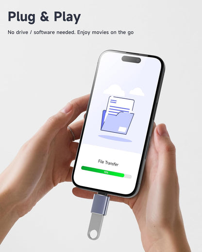 LERTOSN 4 Pack USB to USB C Adapter, USB 3.0 & USB C to USB A Adapter, OTG Converter for iPhone 16/15/14, MacBook Pro/Air 2024, Samsung S25/S24, Car Charger,Fast Data Transfer & Charging