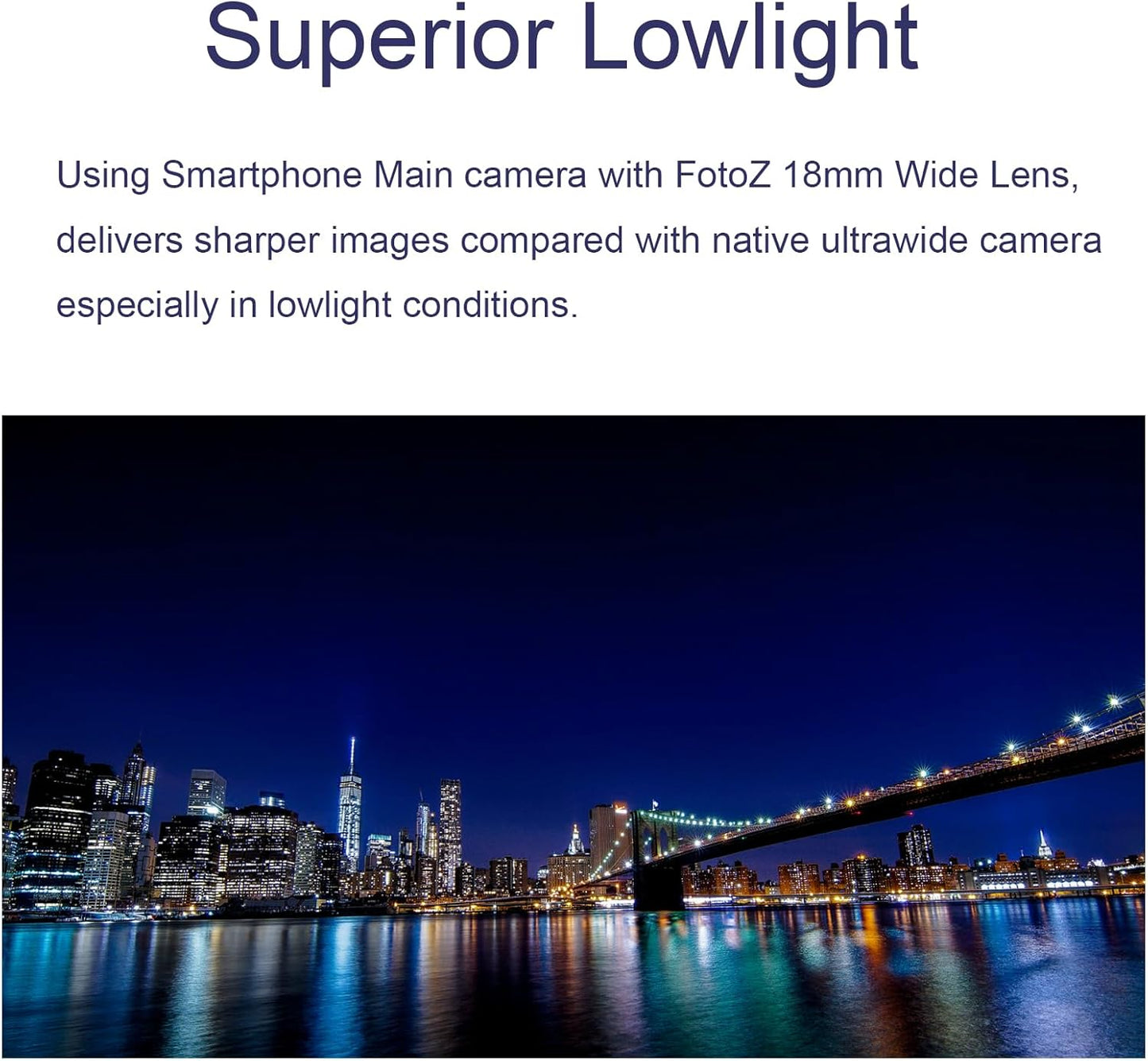 FotoZ 18mm Wide Angle Lens with 17mm Thread Lens Clip for iPhone & Samsung Galaxy and Most Smartphones, Compatible with SmallRig iPhone Samsung Smartphone Cage Case