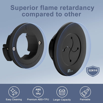 3in TV Cable Hider Wall Kit, YCLYC Large TV Cord Hider for Wall Mounted TV, TV Cord Covers for Wires on Wall Kit, Behind in Wall Cable Management Kit, Black TV Wire Hider for Wall (2Pack)