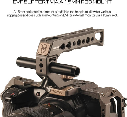 Tilta Quick Release Top Handle - (for BMPCC 4K/6K and Most DSLR/mirrorless Cameras) (Tilta Gray)