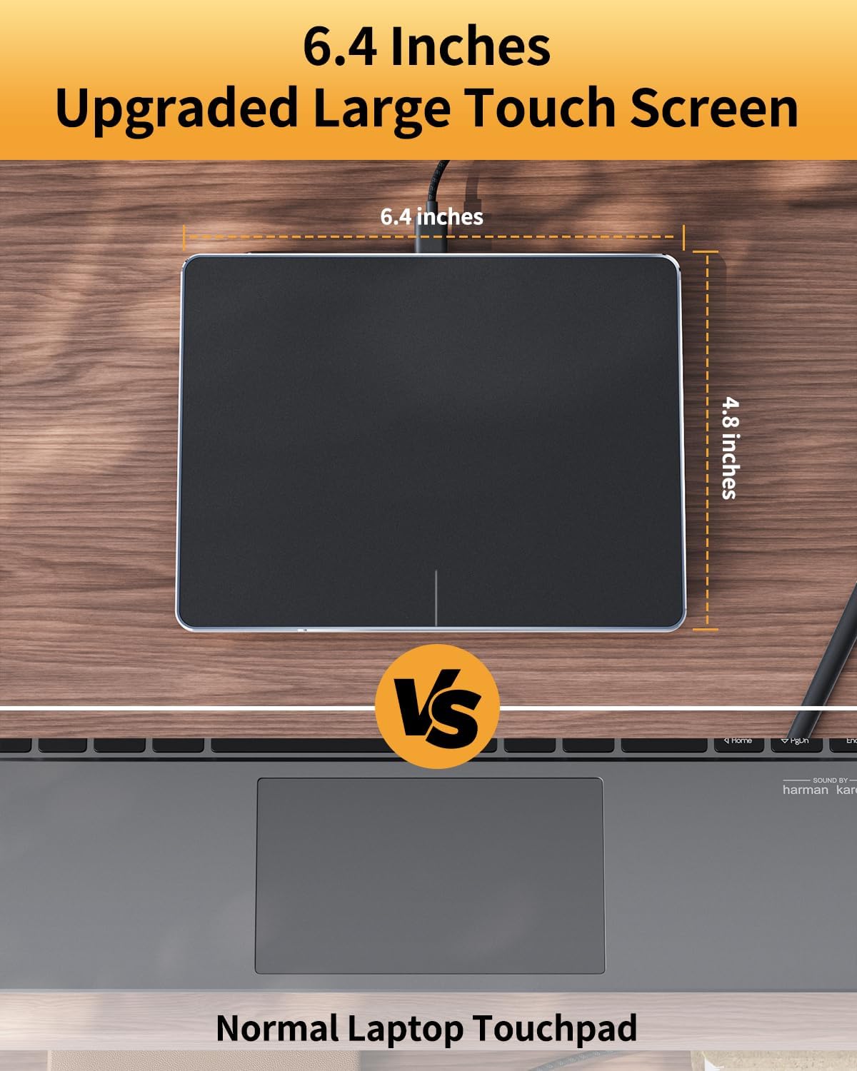 ProtoArc Wired USB Trackpad for Windows 10/11, Large High-Precision Wired Trackpad Mouse with Multi-Gesture, Ultra Slim Portable Aluminum Touchpad Mouse for Computer/Desktop/Laptop