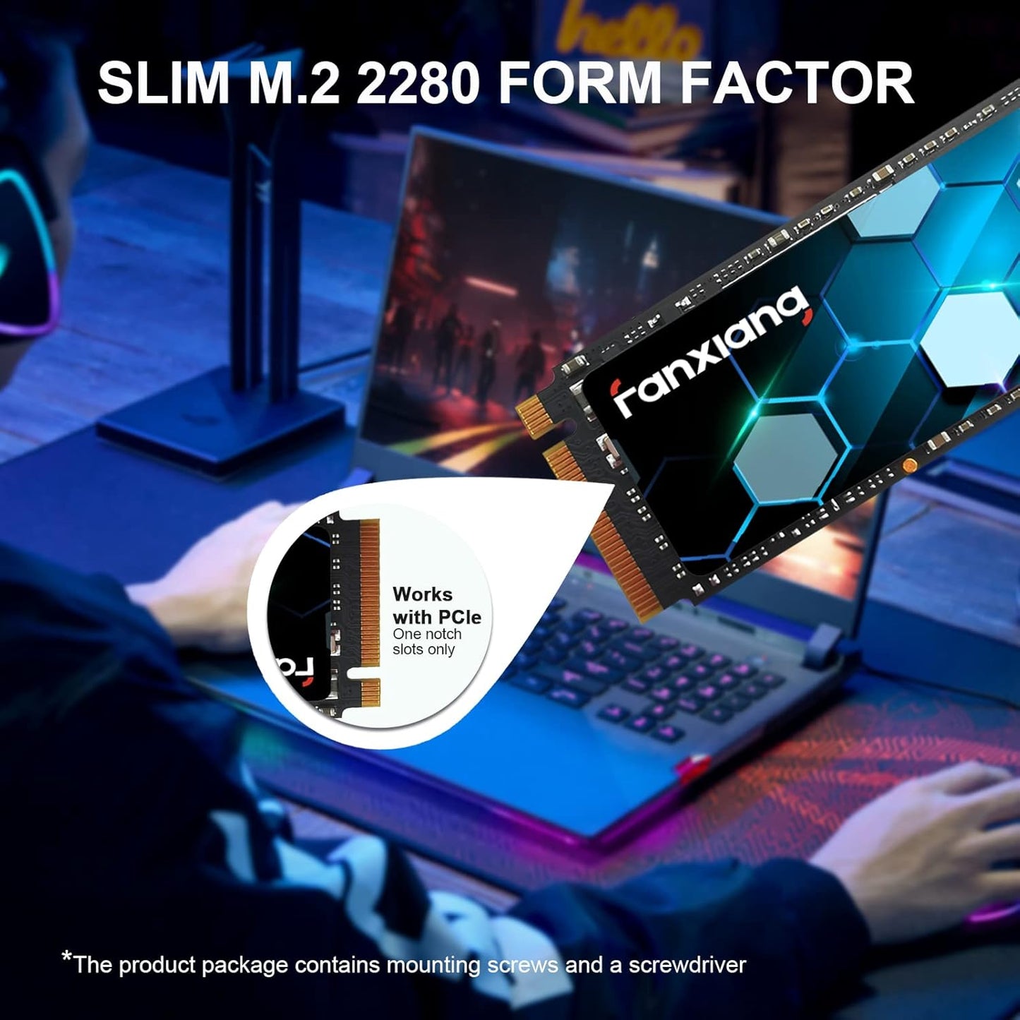 S500 Pro 256GB NVMe SSD M.2 PCIe Gen3x4 2280 Internal Solid State Drive, SLC Cache 3D NAND TLC, Up to 3200MB/s, Compatible with Laptop and PC Desktops(Black)