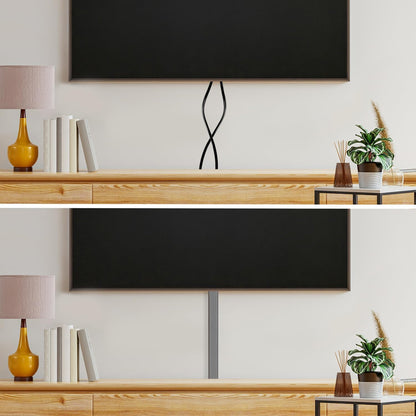 Rubber Bond TV Cord Hider Cable Protector - Strong Self Adhesive Wall Cord Cover Cable Hider - Low Profile Cable Management Wall Cord Concealer Cable Raceway (Grey, 10 Feet)