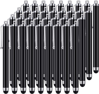 Outus 36 Pcs Stylus Pen for Universal Capacitive Touch Screens Devices, Stylus Pen Compatible with Tablet for Classroom Travel Olders Friendly(Black)