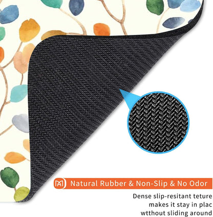 Square Mouse Pad Colorful Forest,Personalized Premium-Textured Custom Mouse Mat Design,Washable Mousepad Cloth,Non-Slip Rubber Base Computer Mouse Pads for Wireless Mouse