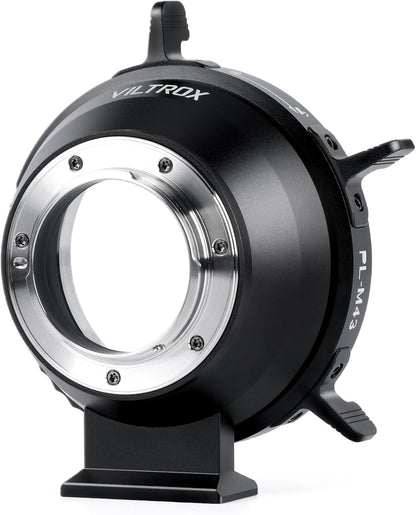 VILTROX PL-M43 Lens Mount Adapter Manual Focus Lens Converter with Rotary Lock Compatible with PL Lens to M43 Series Mount Cameras Panasonic GH5,G1,GH1,GH4/Olympus EP1,EP2,EM1,EM