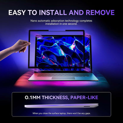 Privacy Screen for Surface Laptop 6/5/4/3-15 Inch, Removable Computer Screen Anti-Spy Filter Shield for Microsoft Surface Laptop 15in