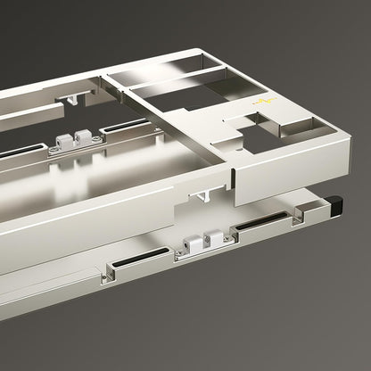 KEEBMONKEY WOBKEY Crush 80 Reboot CNC Aluminum 5-Second Quick-Release Triple-Mode Connectivity Mechanical Keyboard with Superior Acoustics (Lite Black)