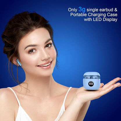 Wireless Earbuds, Bluetooth 5.3 Ear Buds LED Power Display Headphones Bass Stereo, Bluetooth Earbuds in-Ear Noise Cancelling Mic, 40H Playback Mini Case IP7 Waterproof Sports Earphones for Android iOS