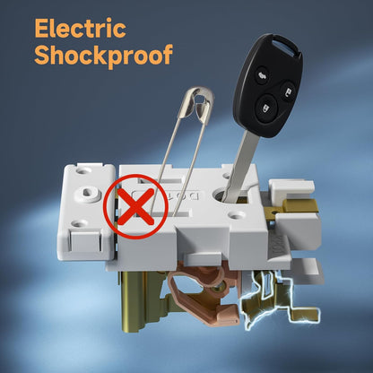 6ft Extension Cord, 3 Outlets Small Power Strip, Mountable Power Strip Weatherproof for Home, Outdoor, Travel.