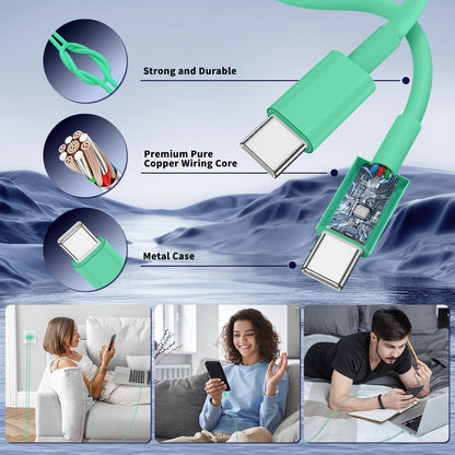 iPhone 16 15 Pro Max Charger Fast Charging,45W Dual Port USB C Fast Charger Block [2-Pack] & Extra Long 60W 3/6/10/10FT USB C Cable - PD Quick Adapter 3.0 for iPhone 16 15/16 15Pro/16 15 Plus.