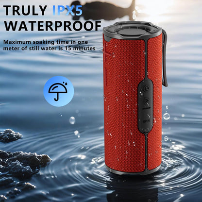 COOPERS Portable Bluetooth Speaker, Wireless Bluetooth Speaker, IPX5 Waterproof Speakers with RGB Lights, Loud Stereo Sound Deep Bass, Long Playtime TWS Pairing for Home/Party/Outdoor Beach