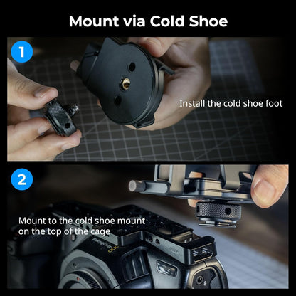 SMALLRIG Universal SSD Holder for MagSafe, with Cold Shoe & Cable Clamp, 40-60mm Wide Clamping, SSD Mount Bracket for Samsung T5 T7 SSD, for SanDisk SSD, for Camera Cage, for iPhone 17/16/15/14-5196