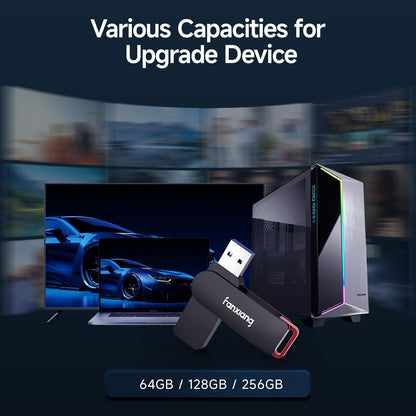 2 Pack 256GB USB Flash Drive, Metal Thumb Drives, USB 3.2 Up to 200MB/s Type A Memory Stick for Storage and Backup, F309