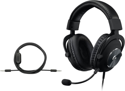 Logitech G Pro X SE Wired Gaming Headset with Microphone: Detachable Mic, DTS Headphone:X 7.1, Memory Foam Ear Pads, 50 mm Drivers, USB DAC Incl. - Black