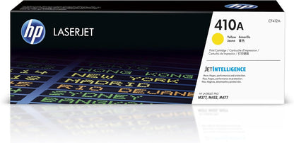 HP 410A Yellow Toner Cartridge | Works with HP Color LaserJet Pro M452 Series, HP Color LaserJet Pro MFP M377, M477 Series | CF412A