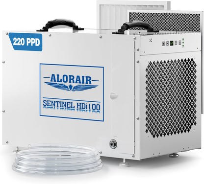 ALORAIR Sentinel HDi100 Commercial Dehumidifier with Pump, 220 Pints Whole Homes Dehumidifier for Crawl Spaces, Basements, up to 2,900 sq. ft. cETL
