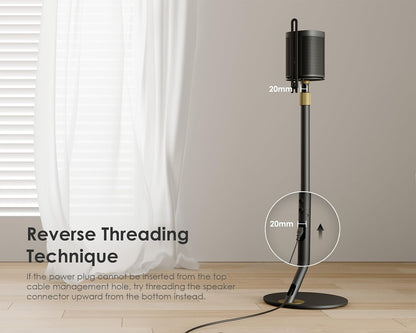 FITUEYES Design Universal Speaker Stand, Adjustable Height Speaker Stands Pair for Satellite & Small Bookshelf Speaker up to 11LBS, Extend 27.5” to 39.3” for Multi-Audio, Master Series