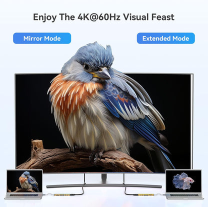 USB C Hub HDMI Adapter for MacBook Pro/Air, MOKiN 7 in 1 USB C Dongle with HDMI, SD/TF Card Reader, USB C Data Port,100W PD, and 2 USB 3.0 Compatible for MacBook Pro/Air, Dell XPS, Lenovo Thinkpad.