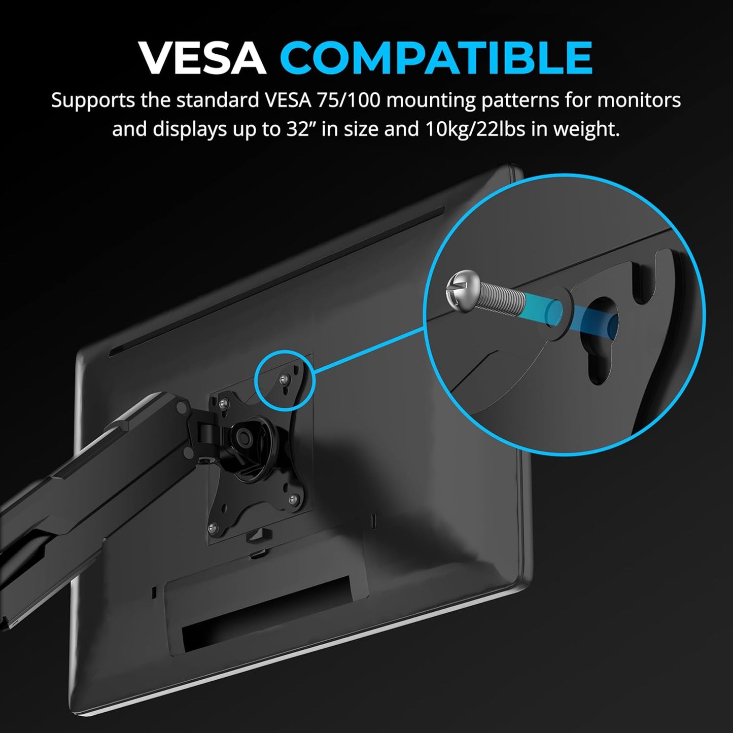 SABRENT Additional Monitor Arm & Mount Upgrade Kit (SB-DSAM)