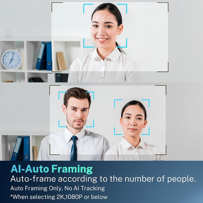 USB C Webcam PTZ Webcam, 4K Streaming Web Camera with Folded Bracket, 3X Digital Zoom with Remote Control, One Click Mute for Privacy Protection, Works with Zoom,OBS,TikTok,YouTube,etc