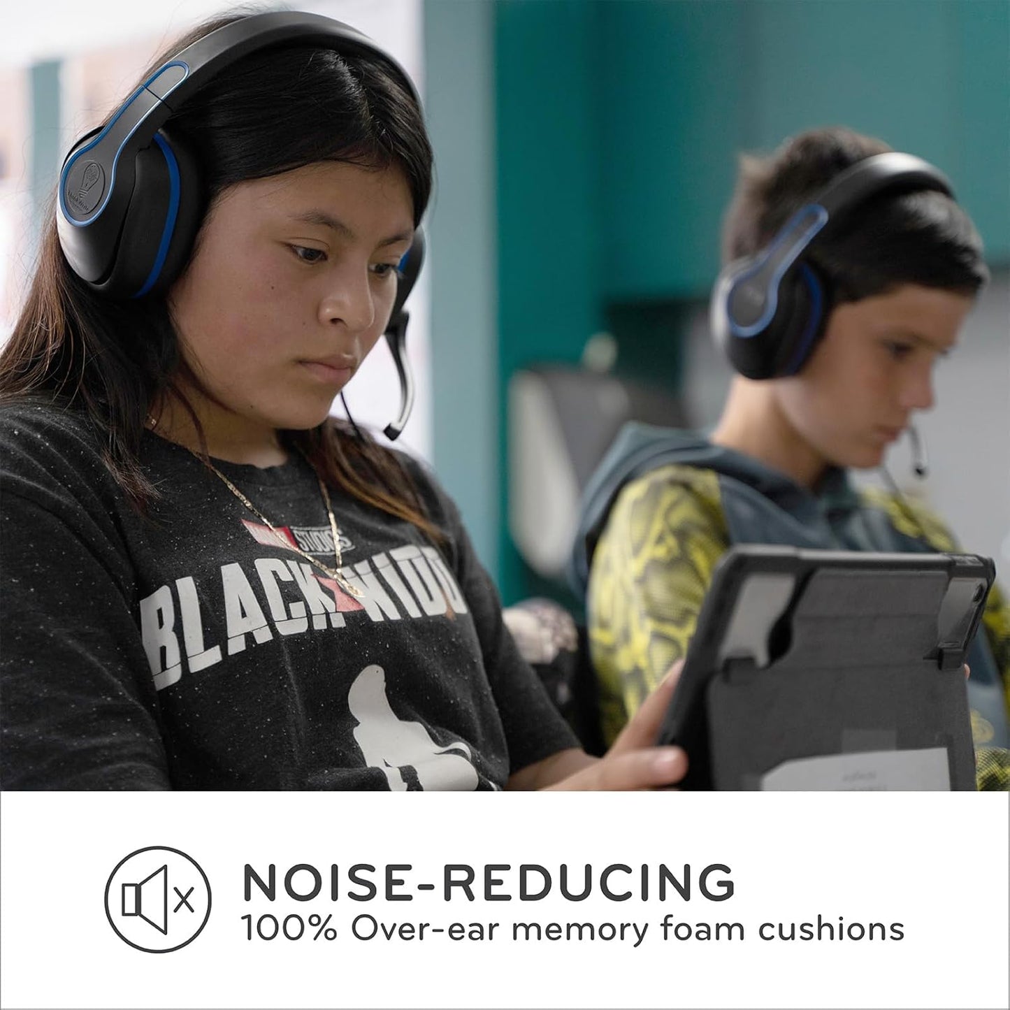 ThinkWrite Technologies TWT Audio REVO Headset, Premium Wired Over-Ear Headset, Noise Reducing Headset with Mic Boom (3.5MM)