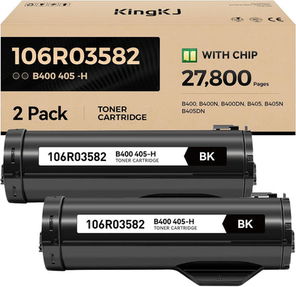 VersaLink B400 B405 106R03582 Black Toner Cartridge 2-Pack Replacement for Xerox 106R03580 106R03584 Toner Compatible with Xerox VersaLink B400 B400N B400DN B405 B405N B405DN Laser Printer Ink Copier