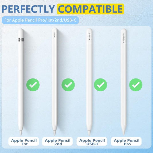 (8 Pack) Replacement Tips for Apple Pencil 2nd Generation and Apple Pencil 1st Generation,Inesore Upgraded Apple Pencil Tips Accessories Compatible with Apple Pencil 2 Generation iPad Pro Pencil Nib