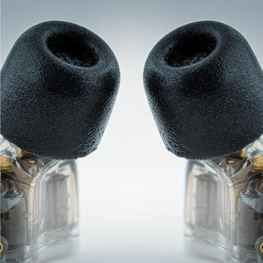 Comply 600 Core Series | Memory Foam Replacement IEM Ear Tips for Truthear, Sennheiser, Moondrop & More | Superior Noise Isolation, Ultimate Comfort, Secure Fit | Black (S/M/L) (3 Pairs)