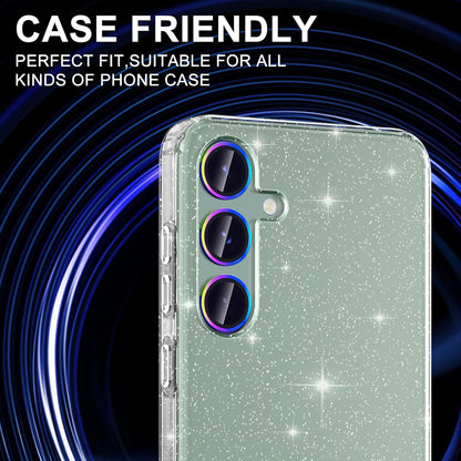 for Samsung Galaxy S24 FE Camera Lens Protector, Individual Metal Ring Tempered Glass Lens Cover, [Strong Adsorption] Scratch Resistant Ultra-Thin HD Clear Lens Cover, 1 Set-Colorful