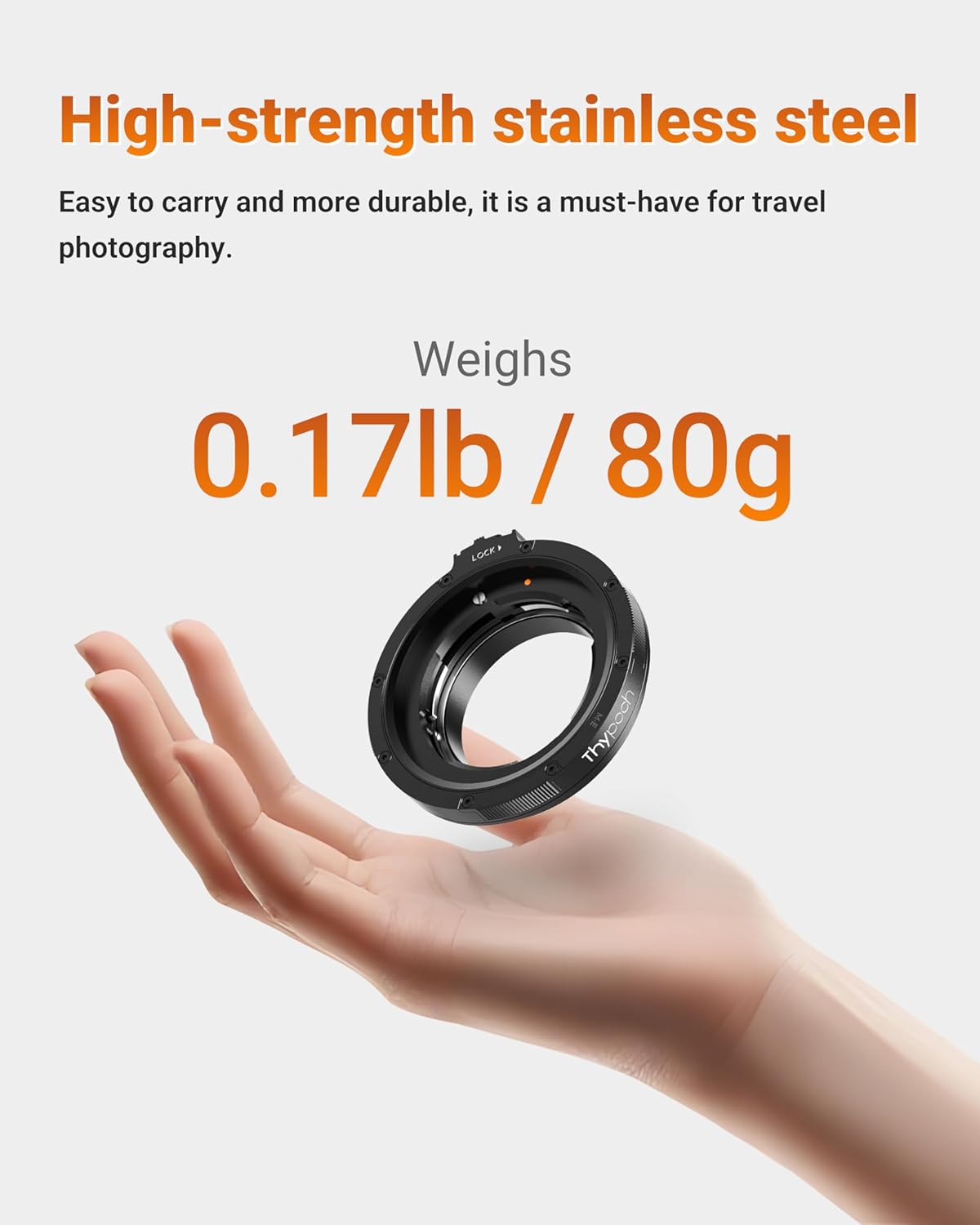 Thypoch M-Z Lens Mount Adapter Auto-Lock, Compatible with Leica M Lens to Nikon Z Camera Z5 Z5II Z6 Z6II Z6III Z7 Z7ll Z8 Z9 ZF Z30 Z50 Z50II ZFC