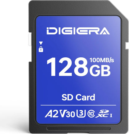 128GB CS100 SDXC UHS-I Memory Card - up to 100MB/s, C10, U3, V30, 4K UHD, SD Card for Computers, Digital Cameras, Home Theatre Devices, Car Navigation Systems (1 Pack)