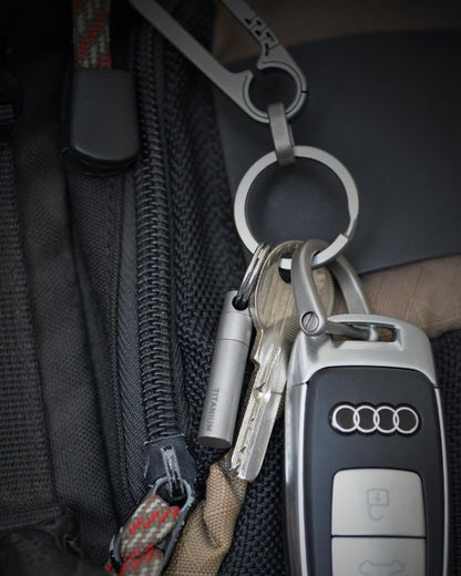 Titanium SIM Card Removal Tool with Keyring, Sim Card Tray Remover Eject Pin Key Tool for iPhone iPad Samsung Galaxy Smart Phone/Tablet and More，Gray